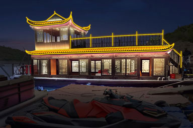 景區亮化照明工程效果圖+視頻